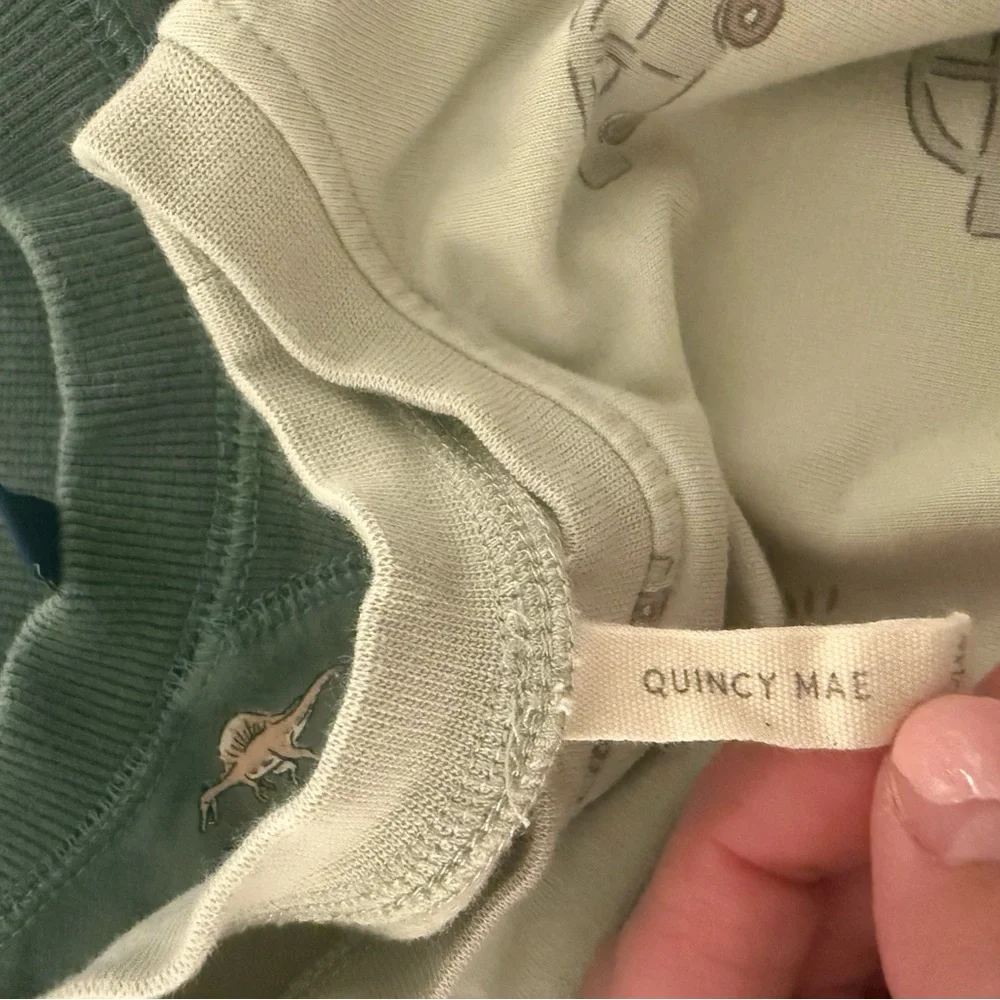 Quincy Mae Sage and Cream Kids' Outfit - Picture 2 of 3